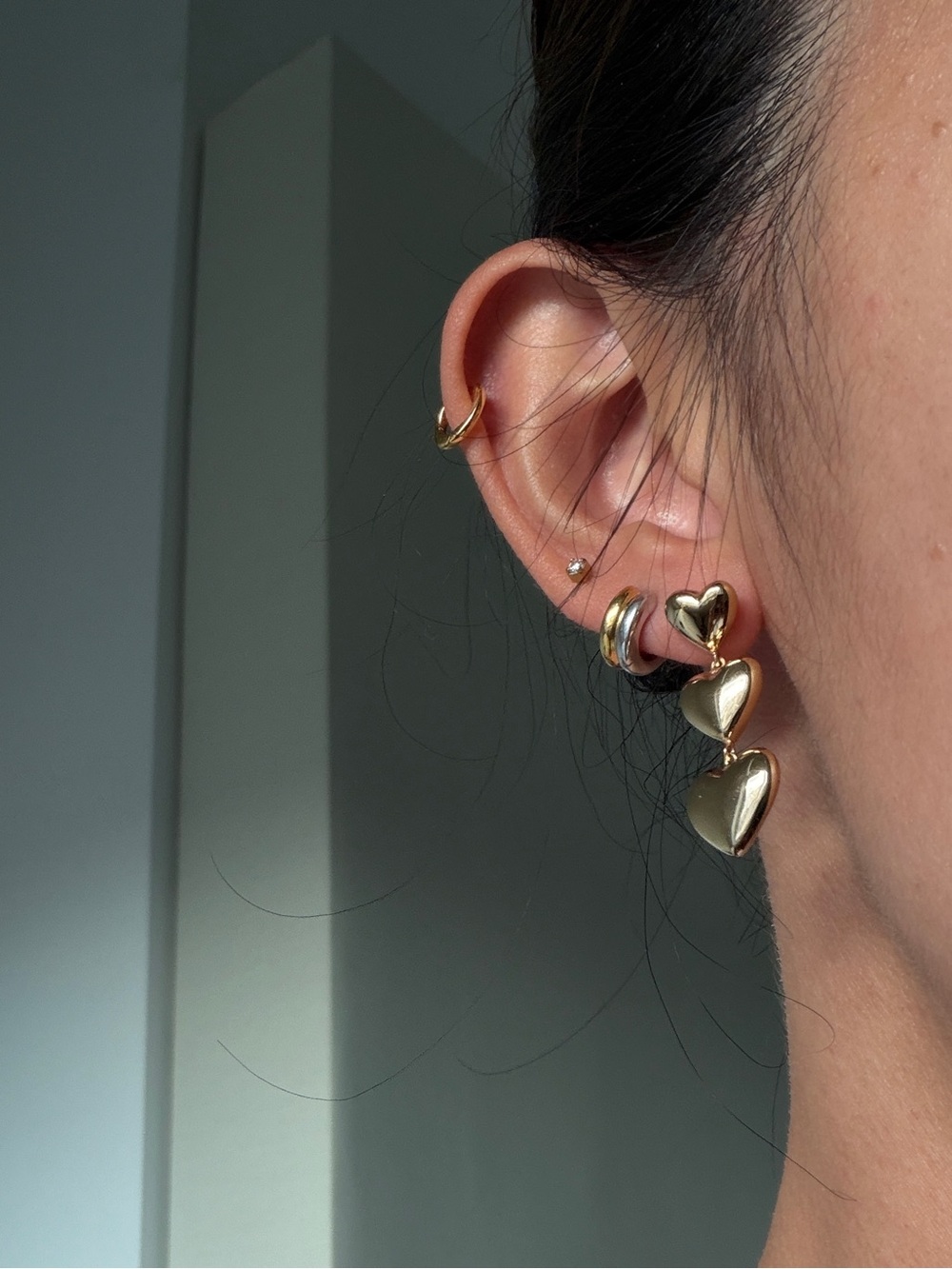 Monica Vinader Heart Drop Earrings